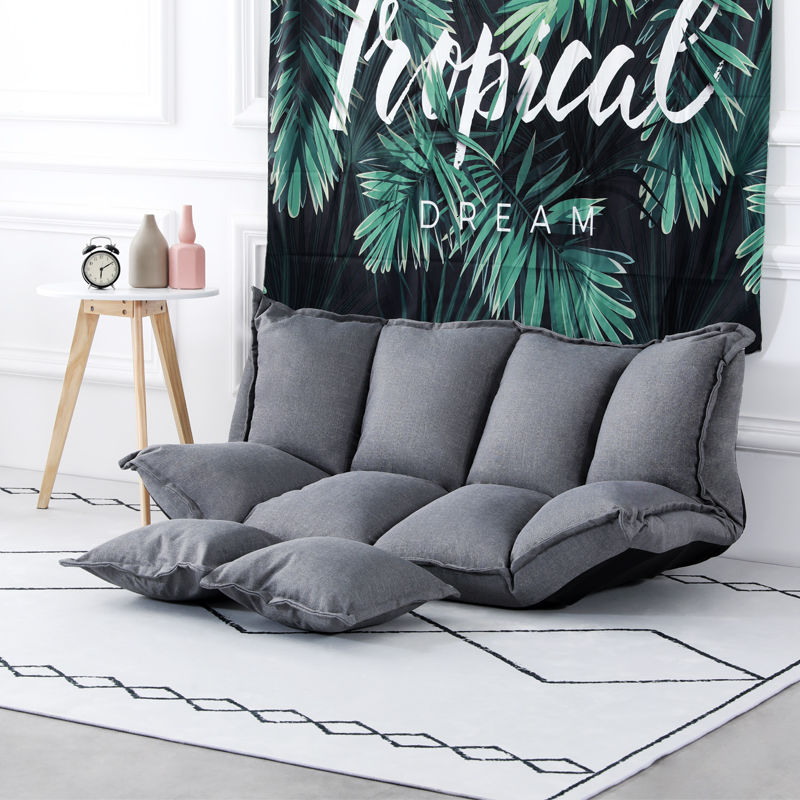 grey korean style low sofa in living room