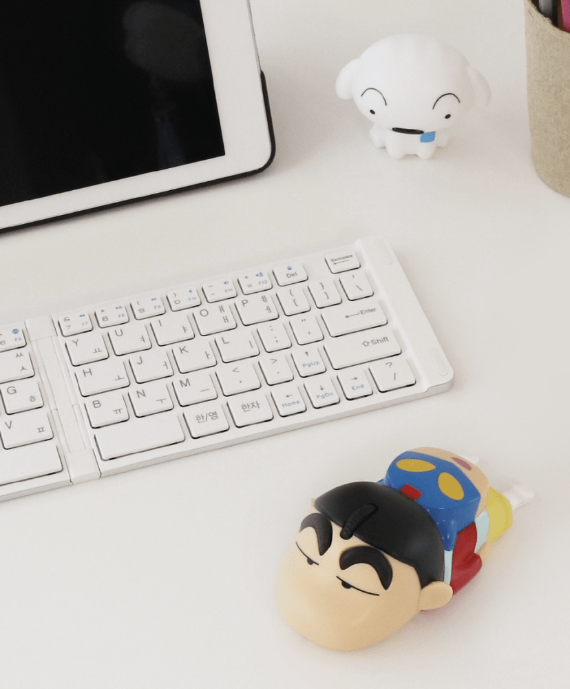 Crayon shin chan mouse with keyboard