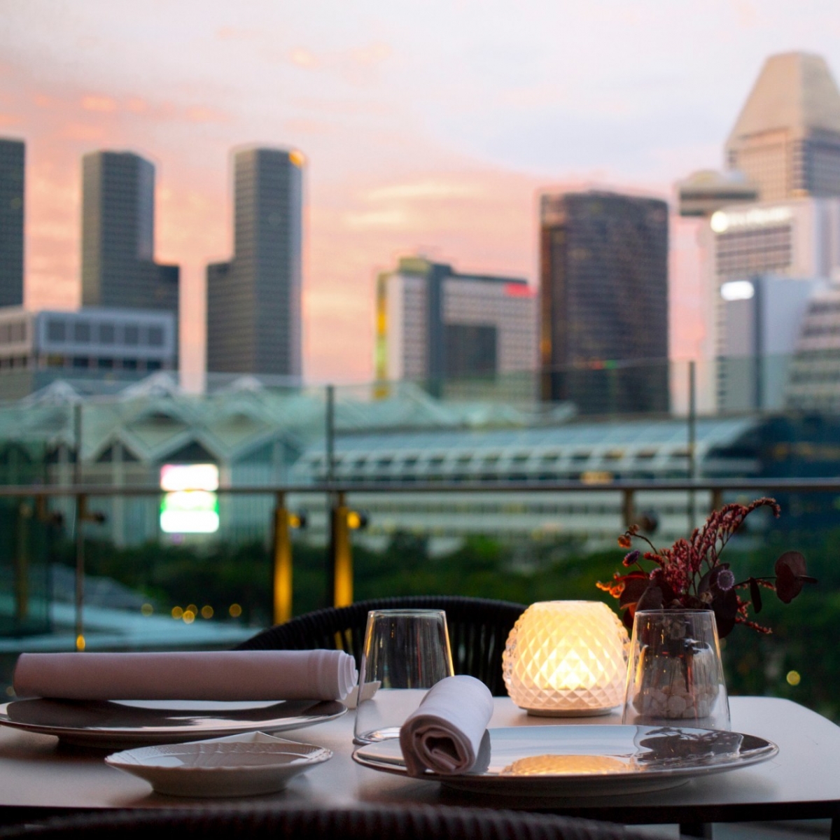 Italian restaurant alfresco dining area