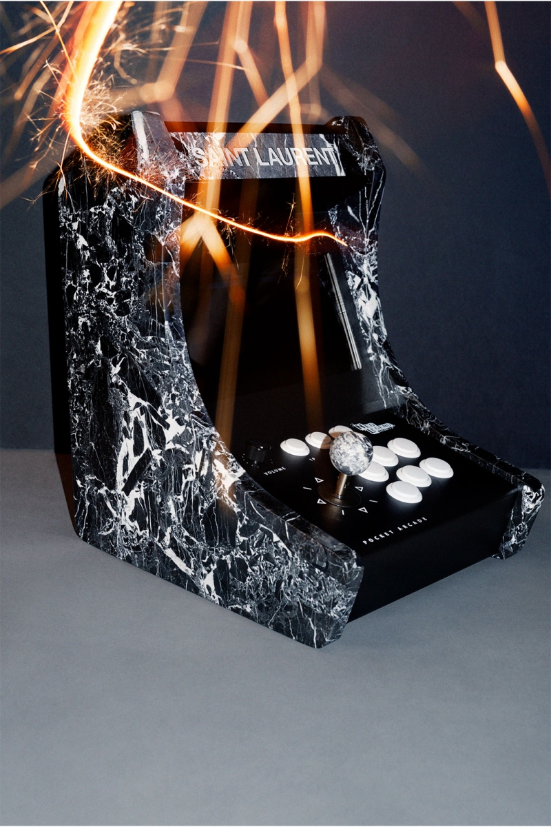 YSL retro arcade machine