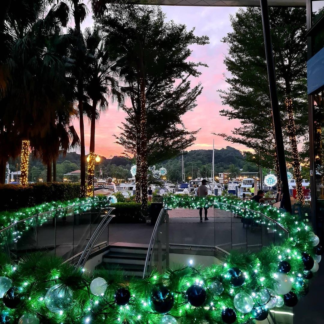 Christmas light-up Singapore 2020 Quayside Isle Sentosa