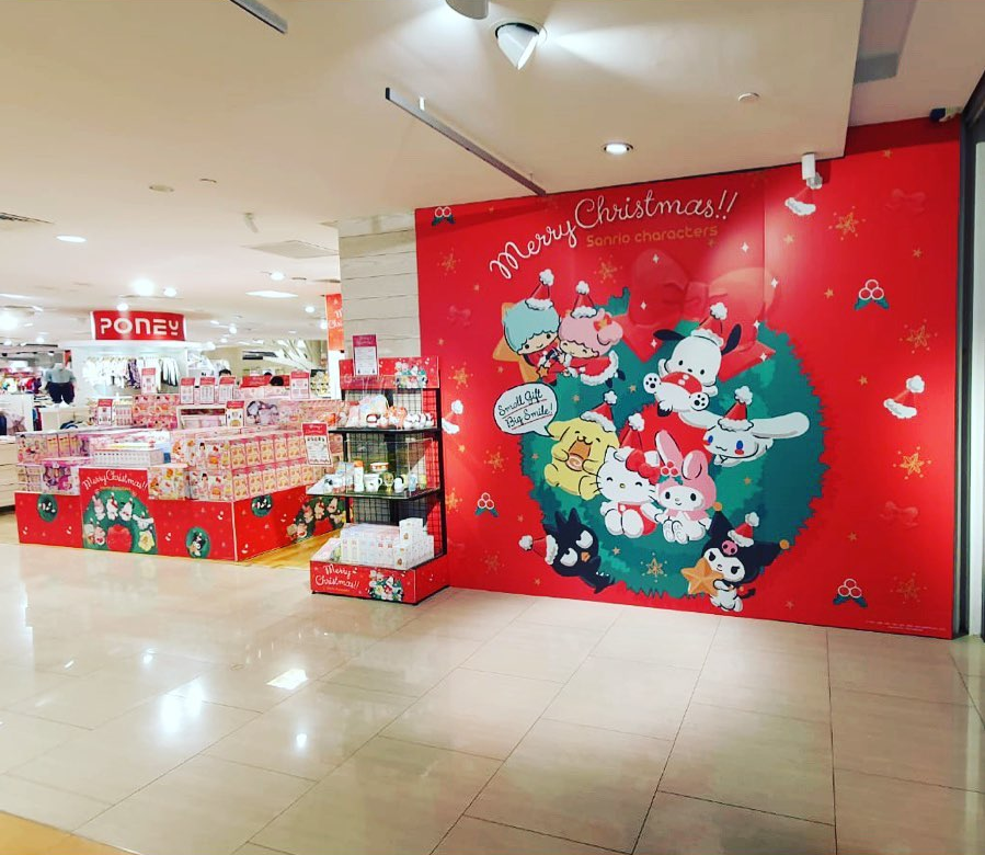Sanrio Christmas pop up store Bugis Singapore