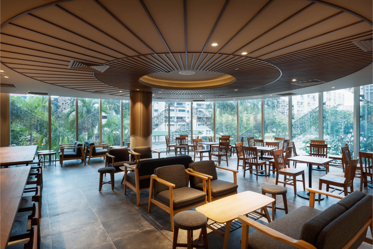 second floor Starbucks Tampines Mall