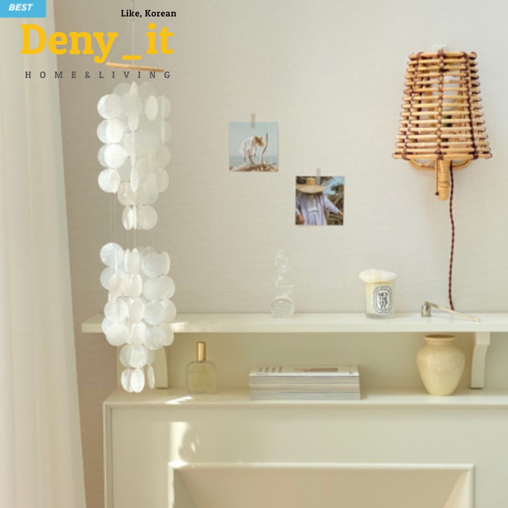 Korean Natural Hanging Mobiles Shellfish Suncatcher