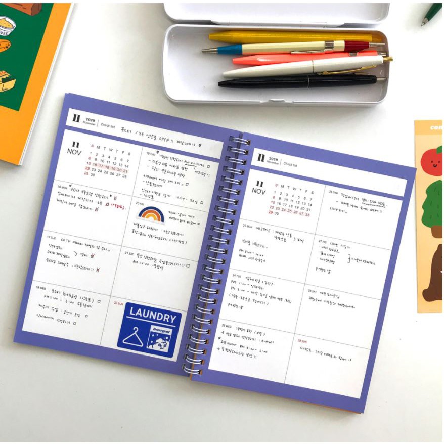 purple 2021 planner pages