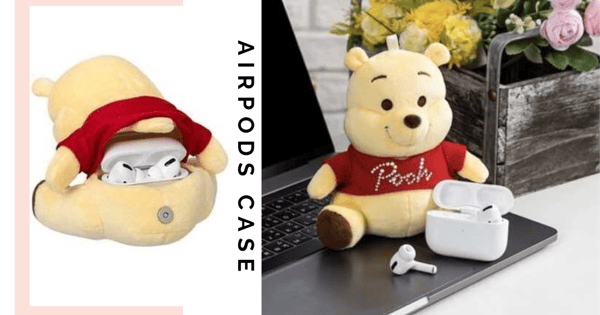Your AirPods Will Never Get Lost In Your Bag Again With This New Winnie-The-Pooh Plush Toy AirPods Case