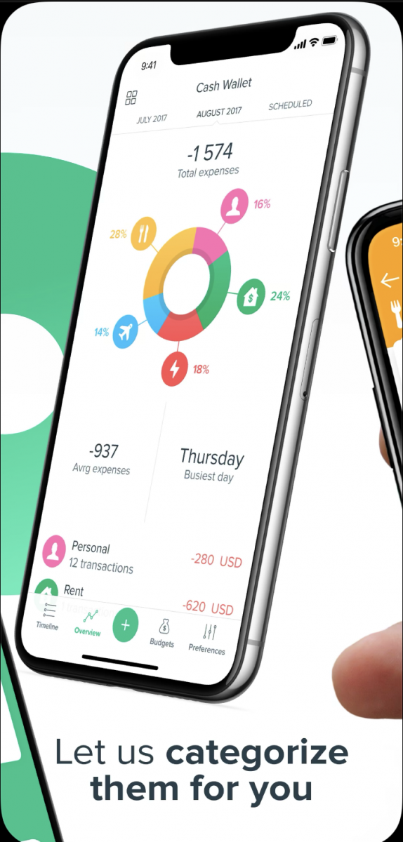Spendee budgeting app categorisation 