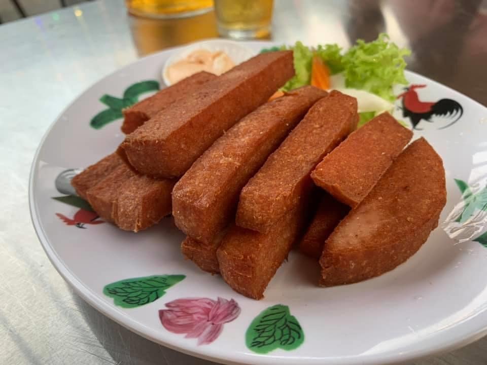 fried luncheon meat at bkk bistro bar