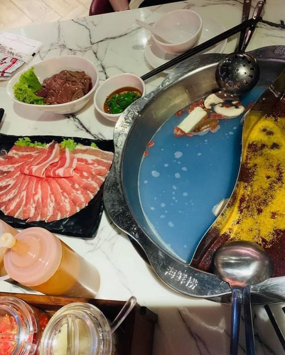 Hai Xian Lao blue hotpot soup base Singapore