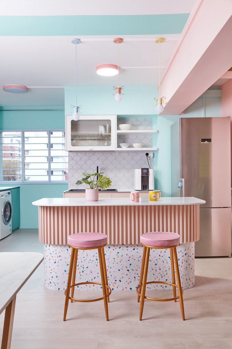 pastel hdb kitchen