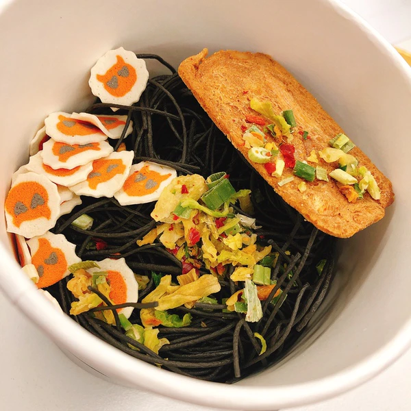 Black little devil instant tonkotsu ramen noodles Singapore