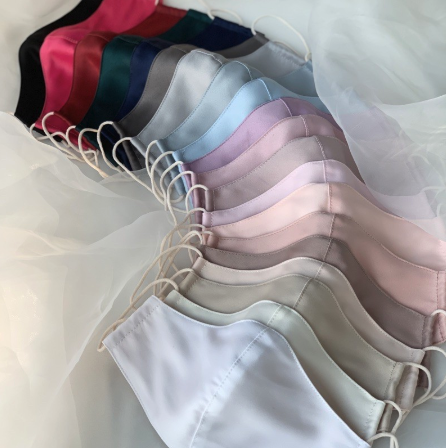 Matte Satin Elastic Earloop Reusable Face Mask