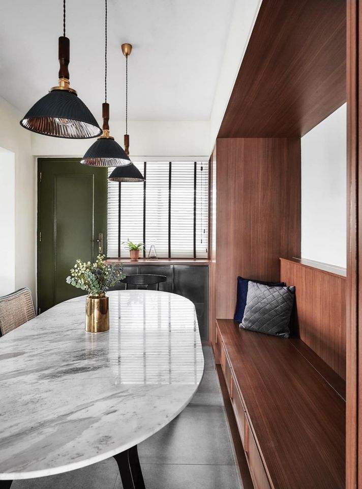 dining breakfast nook at hdb entryway singapore