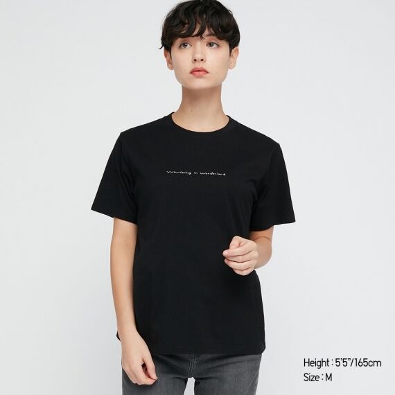 Uniqlo black Alice in Wonderland tee