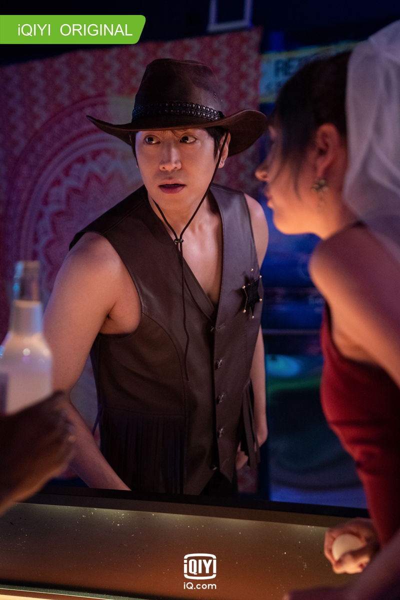 Eric Mun in cowboy outfit in The Spies Who Loved Me