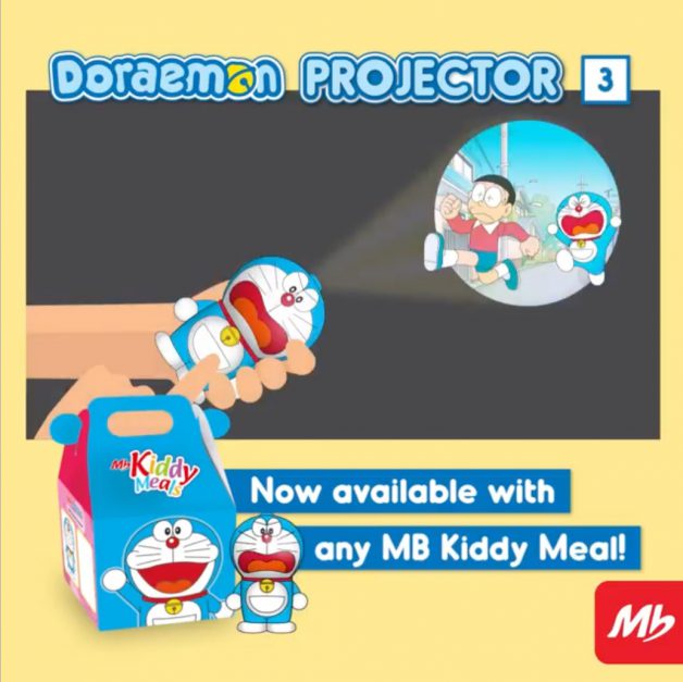 Marrybrown Singapore doraemon projectoy toy 3