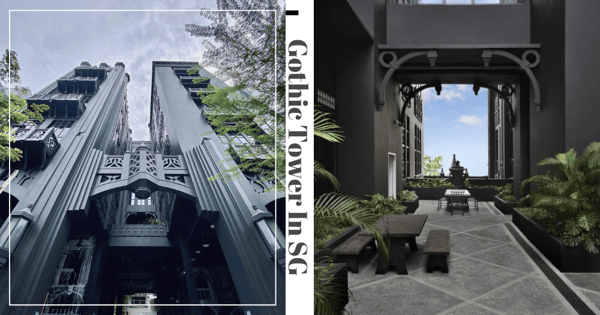 All-Black Gothic Tower In Singapore Is An Office Building With A Victorian-Style Cafe