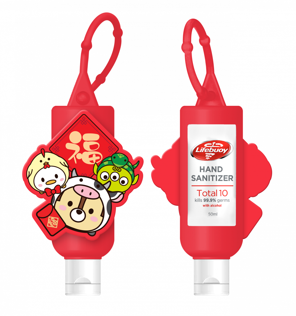 Lifebuoy ox, rooster and snake hand sanitiser