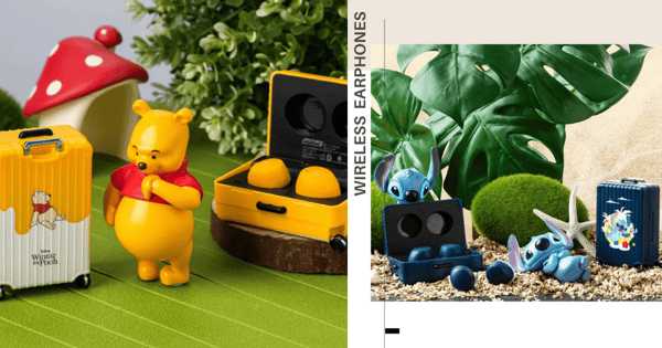Winnie-The-Pooh & Stitch Wireless Earphones In A Little Suitcase Are Now Available In Singapore