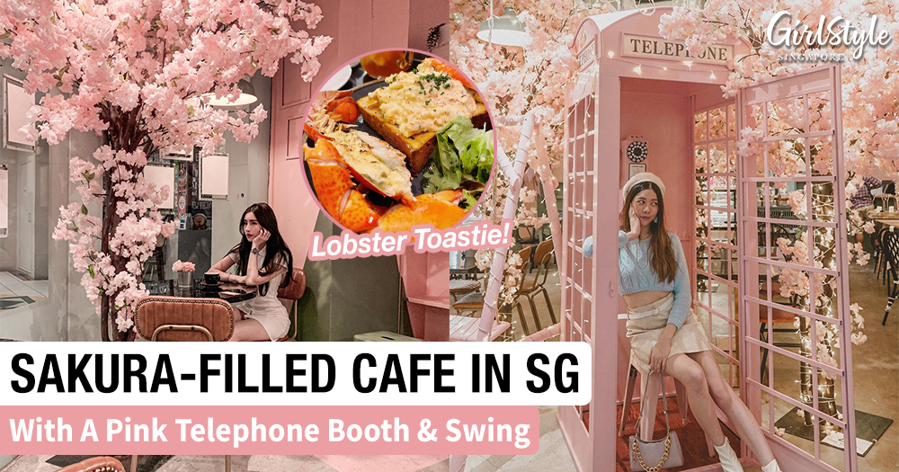 Sakura-Filled Brown Butter Cafe In Singapore That Feels Like Japan