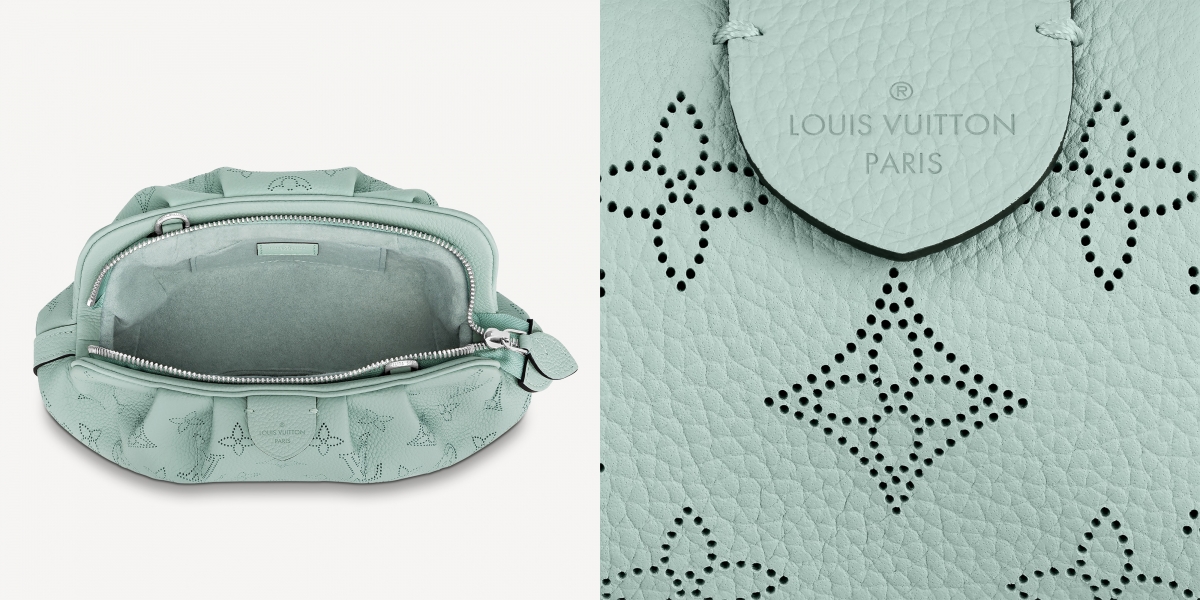 Louis Vuitton Scala Mini Pouch Vert Lagon collage
