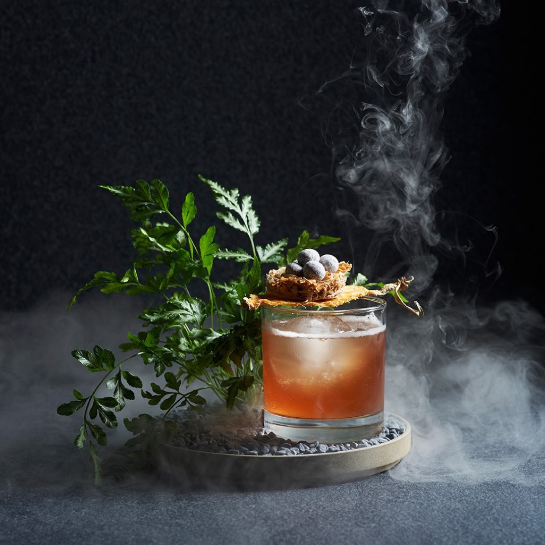 alcoholic drink at atrium lounge in PARKROYAL COLLECTION Marina Bay