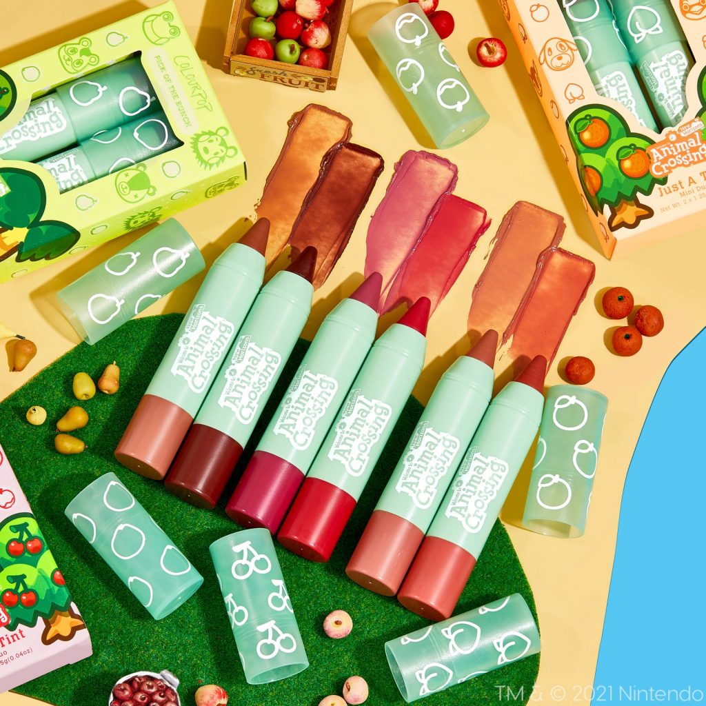ColourPop X Animal Crossing lip crayons