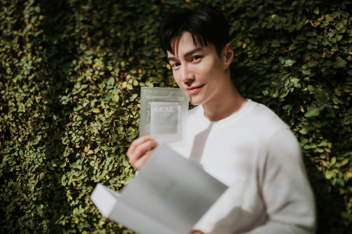 Lawrence Wong with his Grail Do-it-All face mask