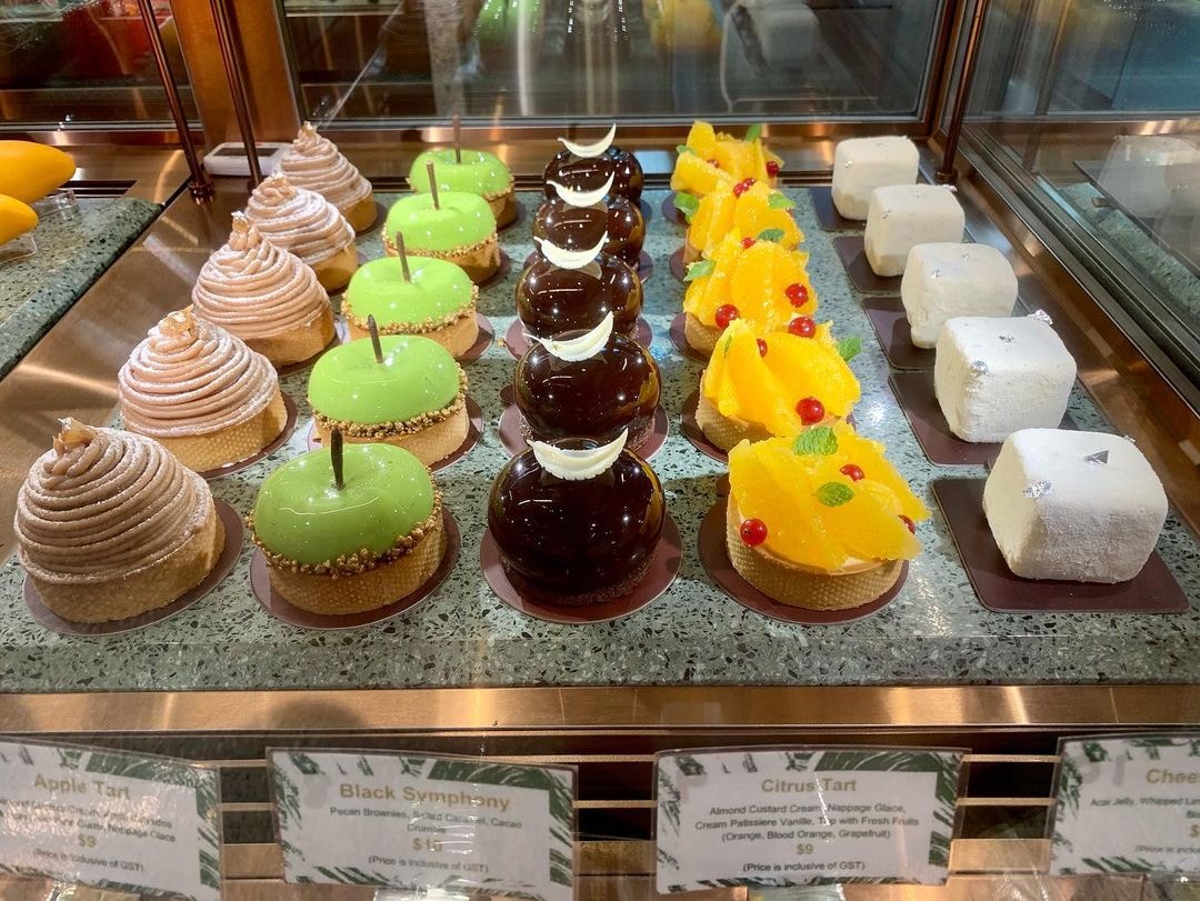 cakes at origin and bloom singapore