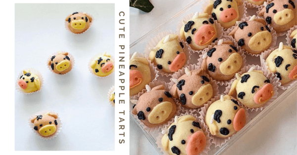 Bakery In Singapore Has Adorable Cow-Shaped CNY Pineapple Tarts To Welcome The Year Of The Ox