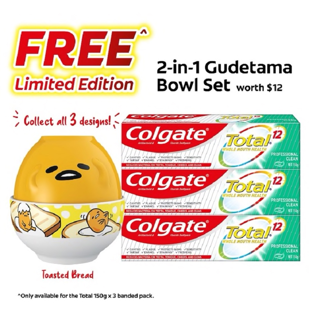 Colgate x Gudetama toasted bread bowl