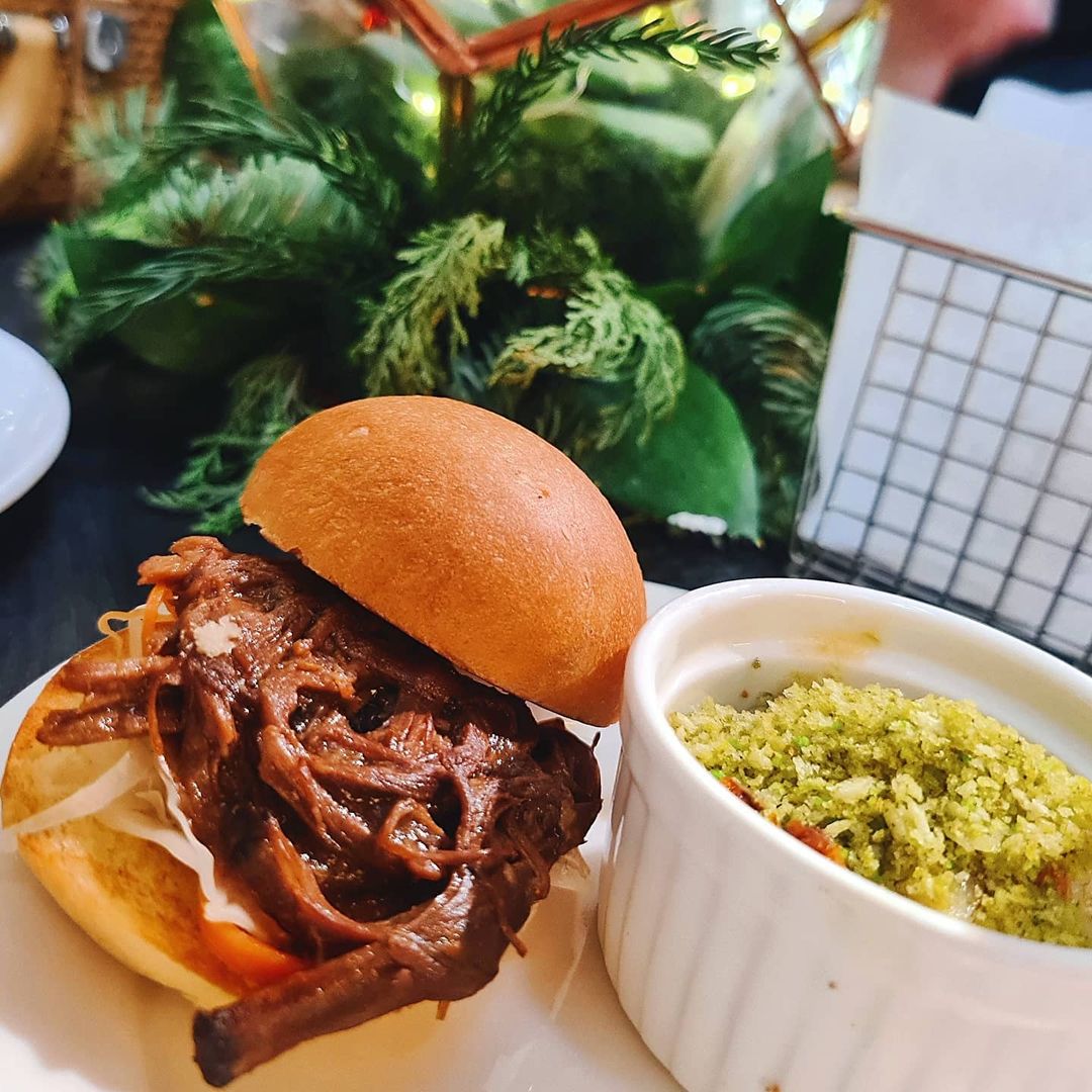 mini burger sliders afternoon tea