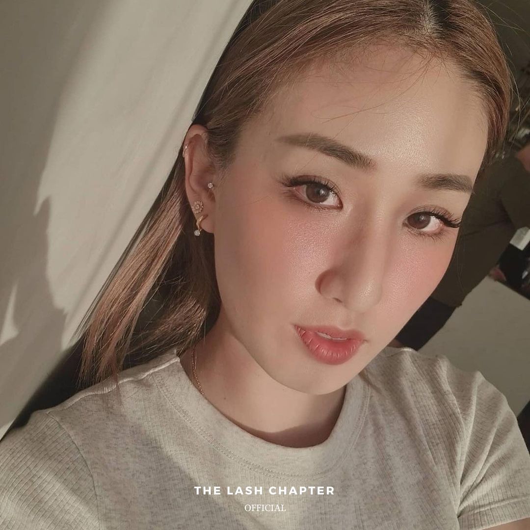 The Lash Chapter lash lift on Kimberly Wang