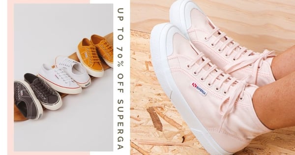 Up To 70% Off Superga Online Sale From 25 Feb Includes Pink Sneakers, Prices Start From Only $40