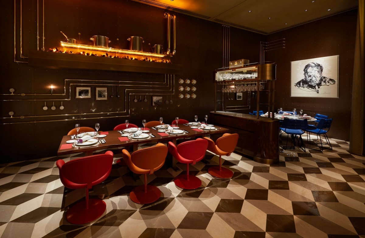 Louis Vuitton restaurant seating area