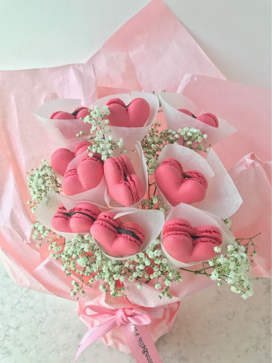 Macaron heart bouquet Singapore