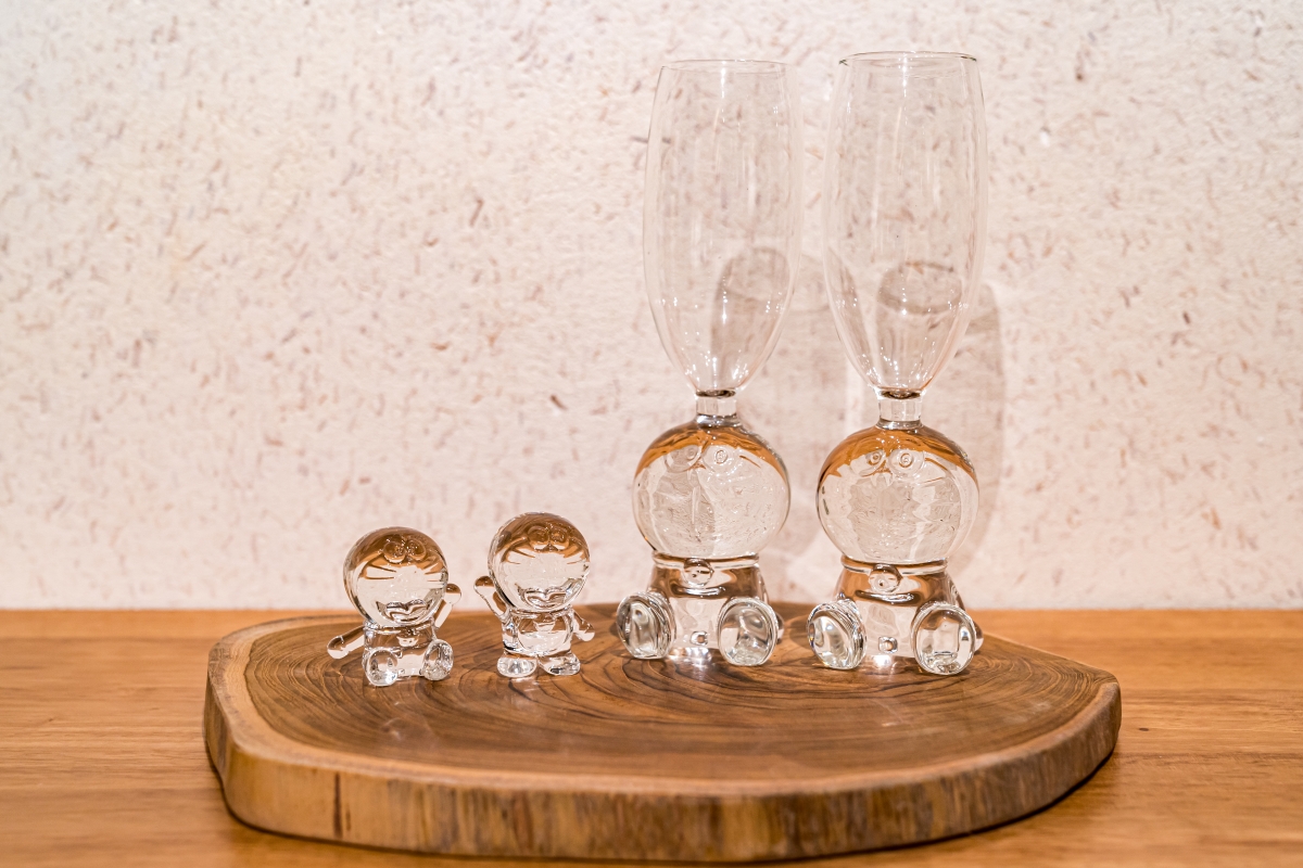 baccarat crystal doraemon glasses