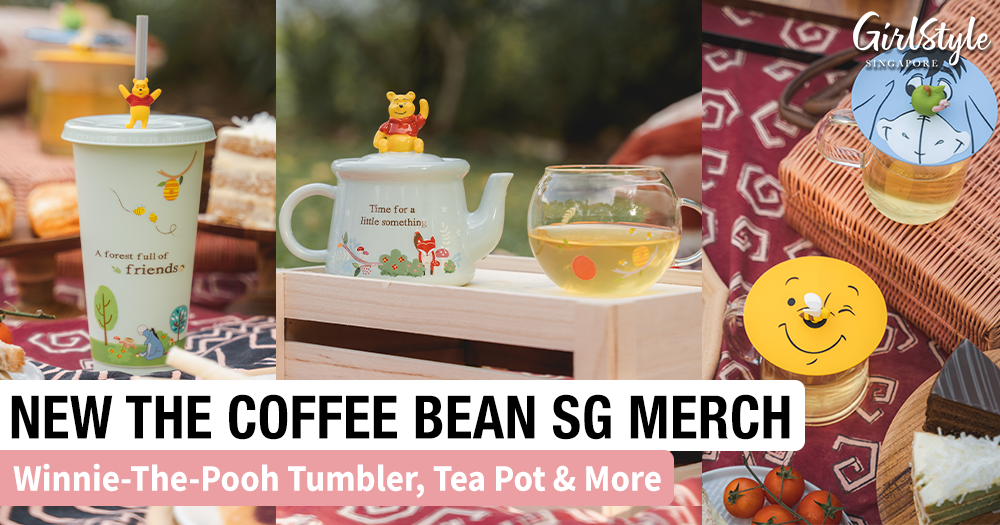 The Coffee Bean & Tea Leaf Singapore WinnieThePooh Teapot, Glass Mug