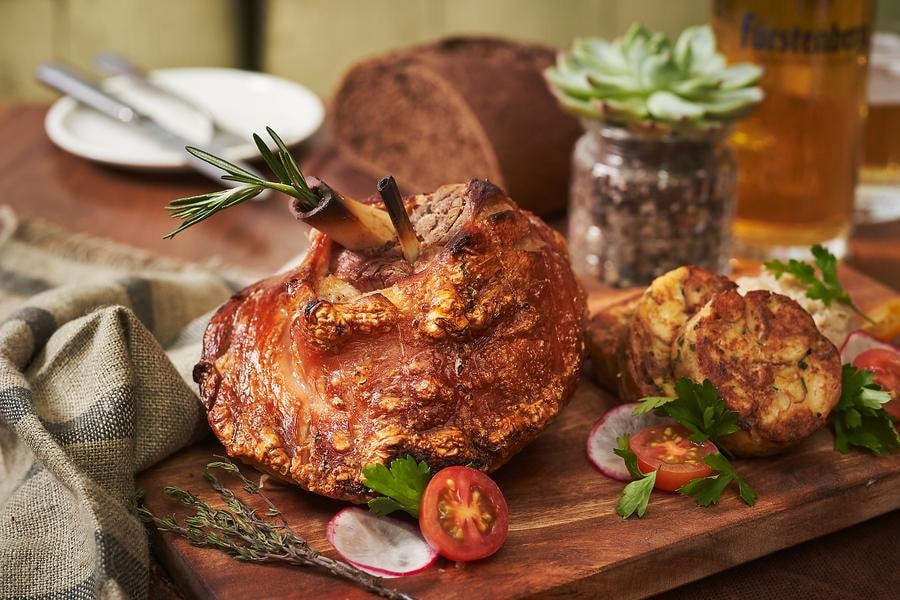 german pork knuckle at freida restaurant