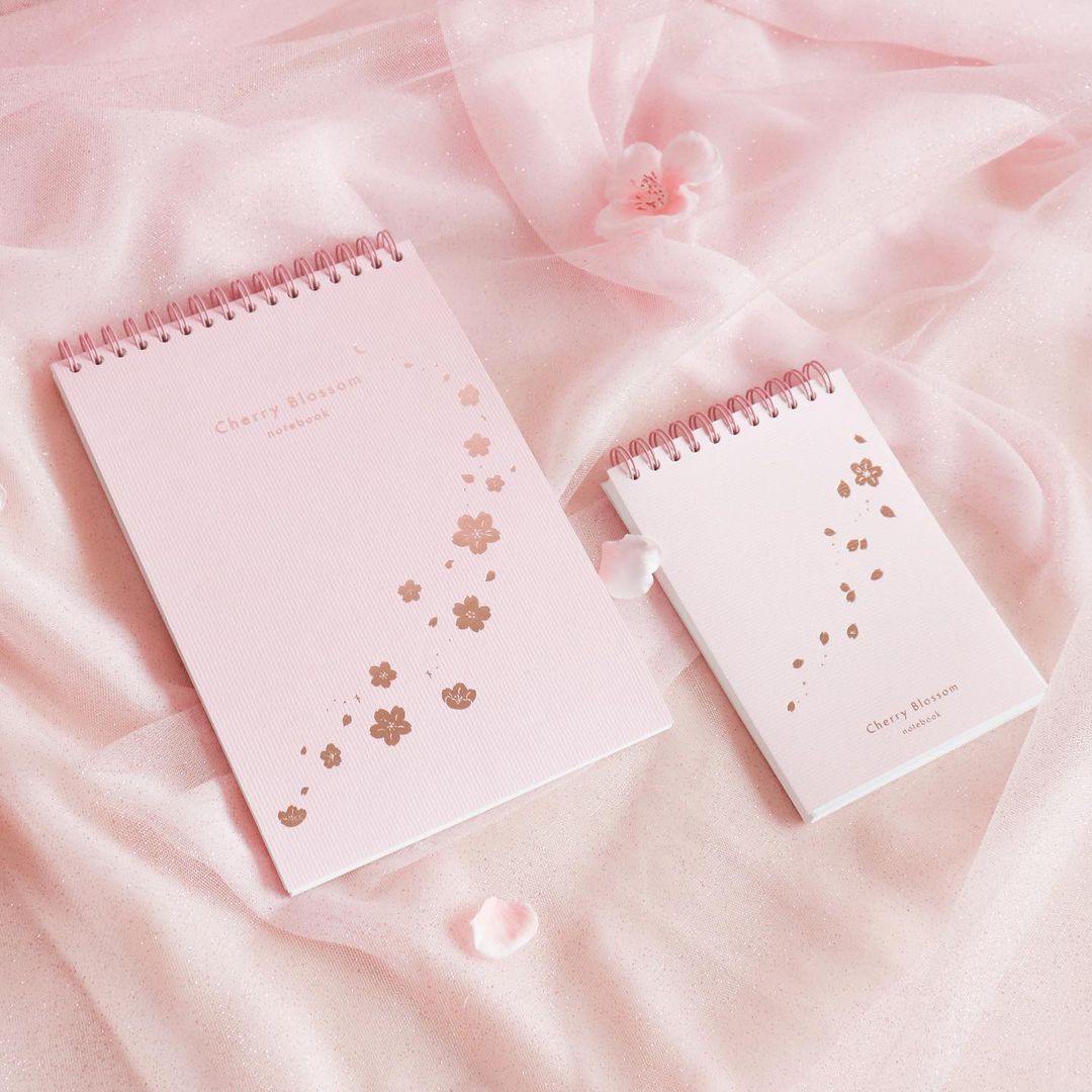 Daiso Korea Dreaming Blossom notebook