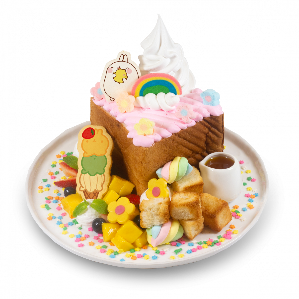 thick shibuya toast at Kumoya molang themed cafe