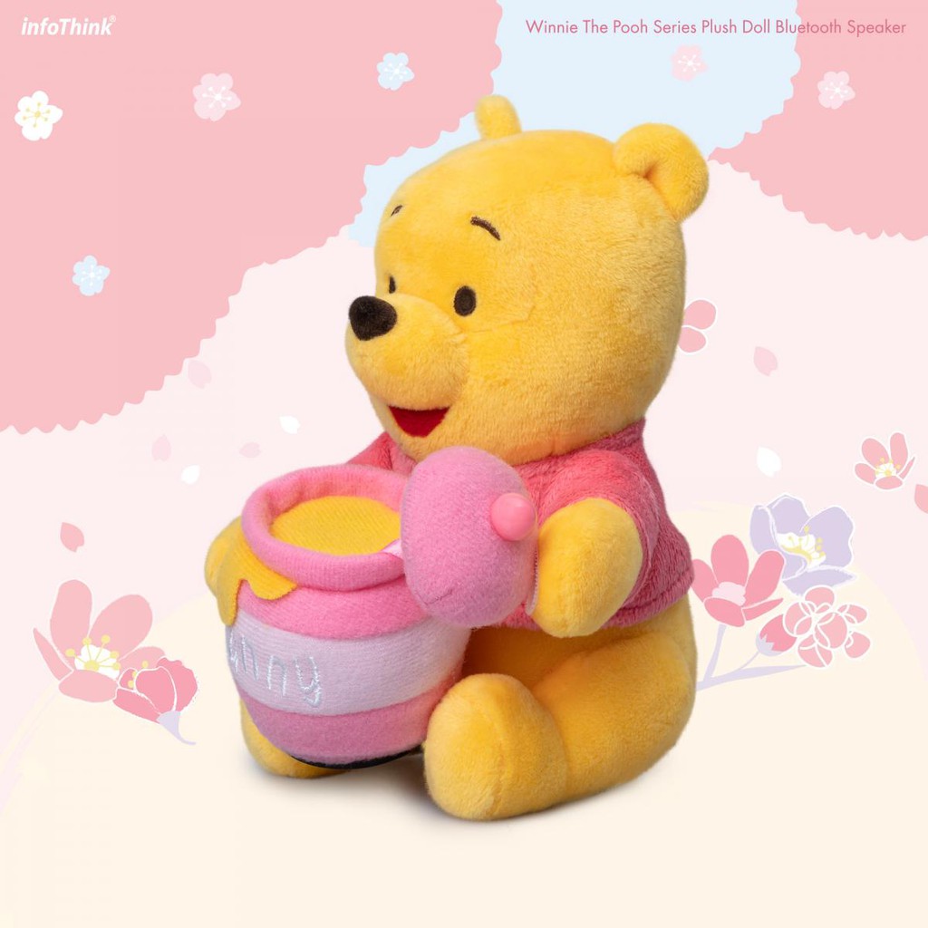 infothink winnie the pooh speaker plush honey pot