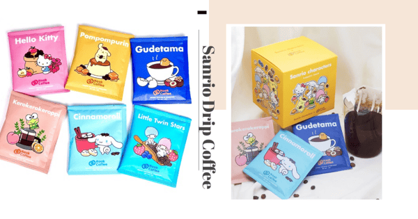 New Sanrio-Themed Drip Coffee: 6 Unique Flavours Like Caramel Pudding, Brown Sugar Cinnamon & Peach