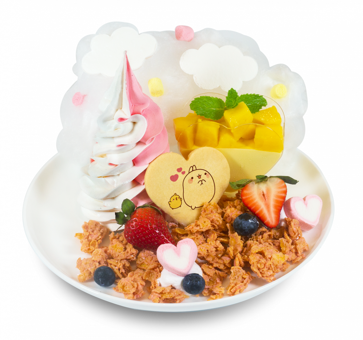 parfait at Kumoya molang themed cafe