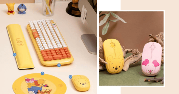 Royche X Disney Winnie-The-Pooh Wireless Keyboard & Mouse Set In Singapore Under $100