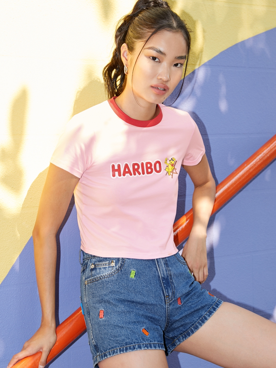 Haribo Crew Neck Short Sleeve Top