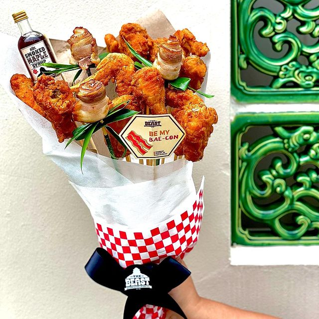 Bacon chicken bouquet Singapore