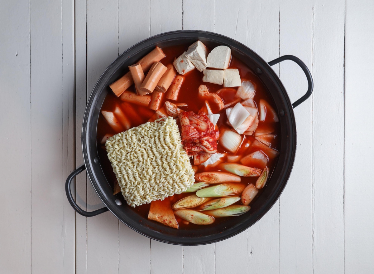 seoul army stew at at CAF Clickafood cafe