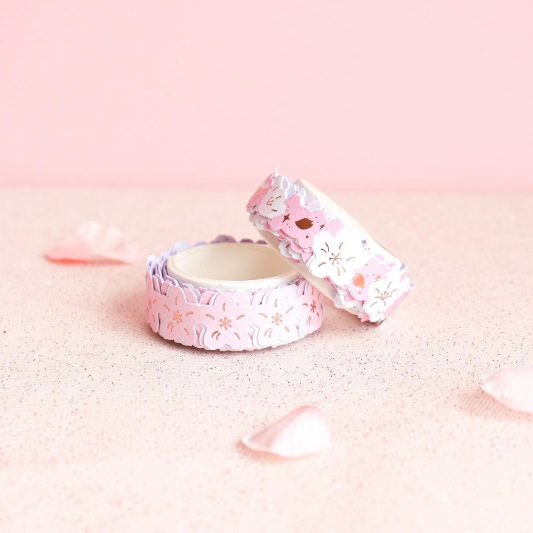 Daiso Korea Dreaming Blossom sticker tape