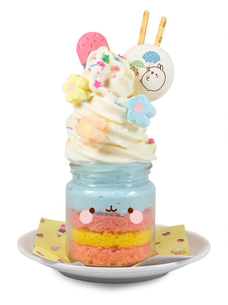 cakejar at Kumoya molang themed cafe